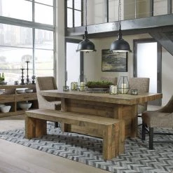 Ashley Sommerford Table4 Side Chairs & Bench Dining Room
