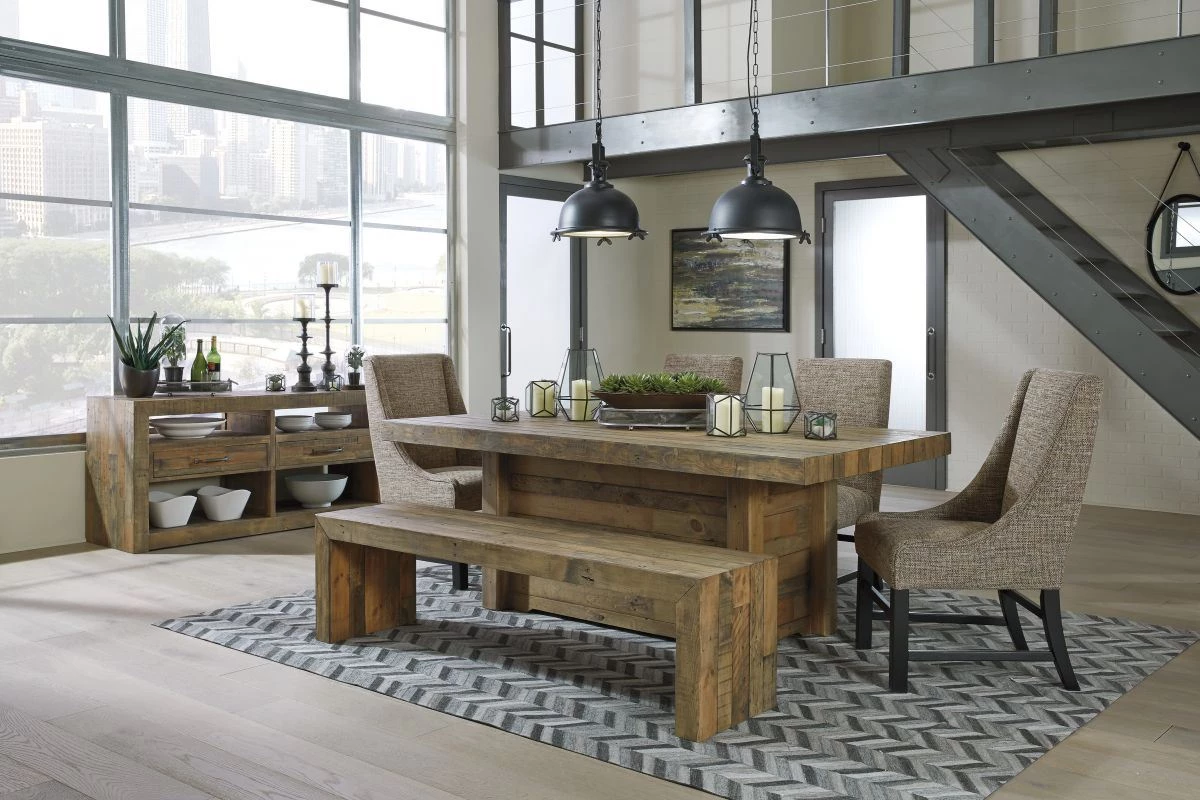 Ashley Sommerford Table4 Side Chairs & Bench Dining Room 1 Ashley Sommerford Table4 Side Chairs & Bench Dining Room