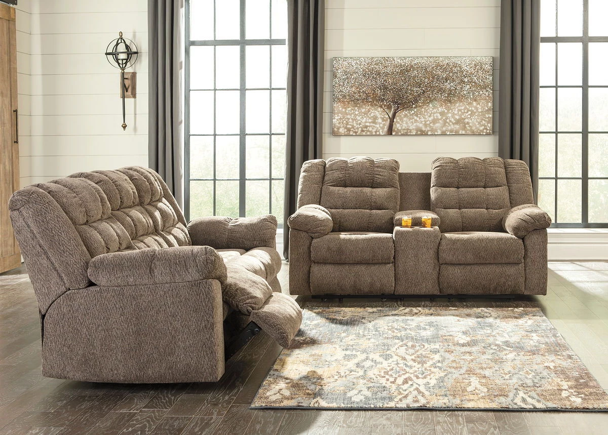 Ashley Living Room Workhorse Cocoa Sofa Loveseat & Chair 1 Ashley Living Room Workhorse Cocoa Sofa Loveseat & Chair