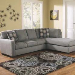 Ashley Zella Charcoal 2-Piece Sectional Living Room