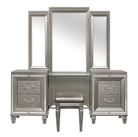 Home Elegance Tamsin Champagne Gray Vanity Mirror Bedroom 1 Home Elegance Tamsin Champagne Gray Vanity Mirror Bedroom