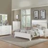 Home Elegance Keren - White King Bed W/ Dresser & Mirror