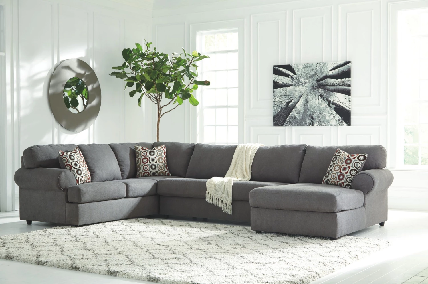 Ashley Jayceon Steel 3-Piece Sectional 1 Ashley Jayceon Steel 3-Piece Sectional