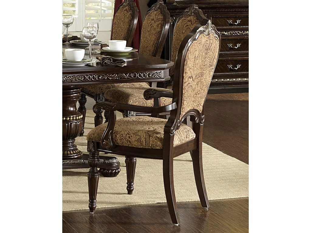 Home Elegance Russian Hill Cherry Arm Chair 1 Home Elegance Russian Hill Cherry Arm Chair