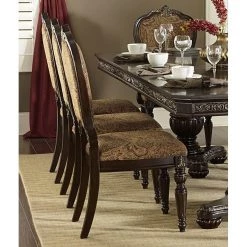 Home Elegance Russian Hill Cherry Side Chair Dining Room