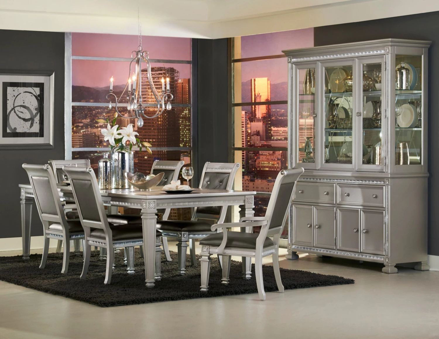 Home Elegance Cabinets & Storage Bevelle Server 1 Home Elegance Cabinets & Storage Bevelle Server