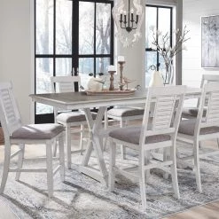 Ashley Teganville Pub Table & 4 Barstools Dining Room