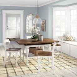 Ashley Dining Room Marsilona Two Tone Pub Table & 4 Barstools
