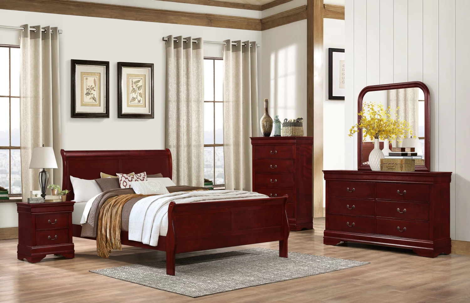 Lifestyle Fleur Queen Sleigh Bed 1 Lifestyle Fleur Queen Sleigh Bed
