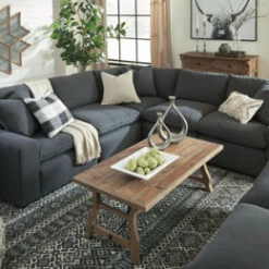 Ashley 5-Piece Sectional - Charcol Sectionals