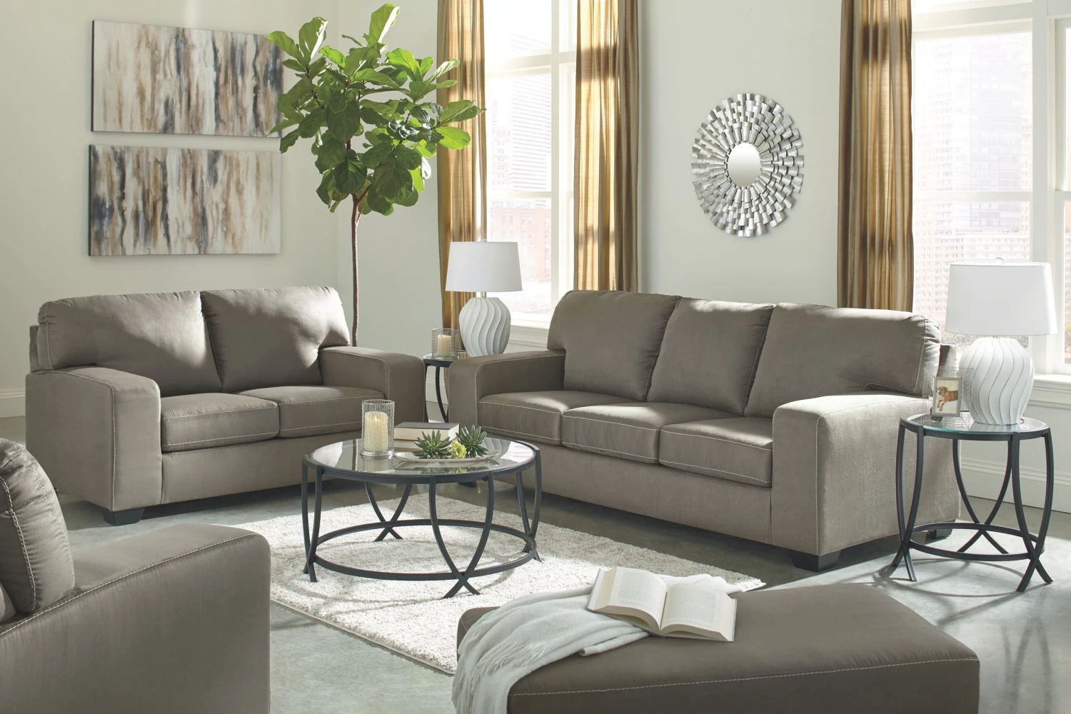 Ashley Kanosh Cobblestone Sofa Loveseat & Chair 1 Ashley Kanosh Cobblestone Sofa Loveseat & Chair