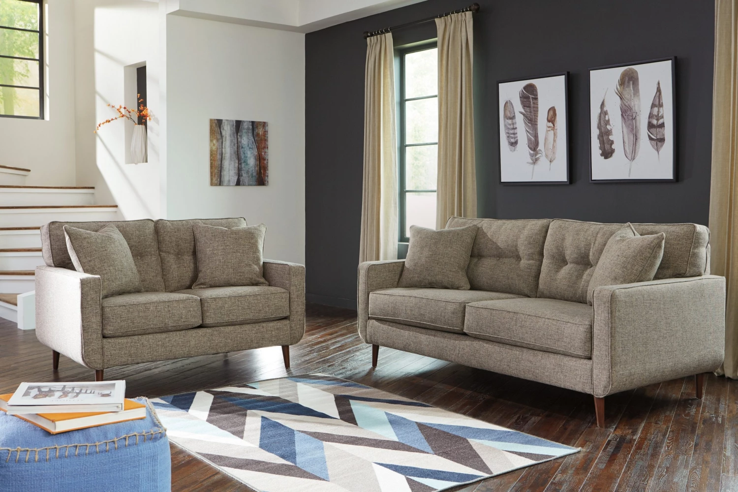 Ashley Dahra Jute Sofa And Loveseat 1 Ashley Dahra Jute Sofa And Loveseat