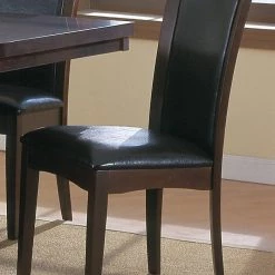 Home Elegance Daisy Espresso Parson Chair Dining Room