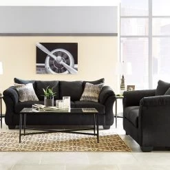 Ashley Darcy Black Sofa And Loveseat Living Room