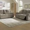 Ashley Draycoll Pewter Recl. Sofa & Recl. Loveseat Living Room