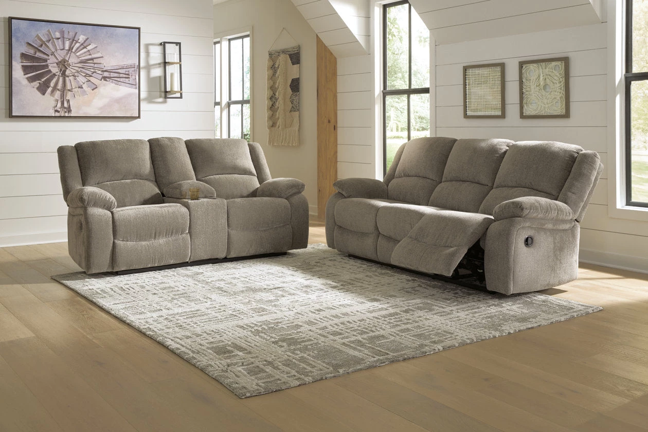 Ashley Draycoll Pewter Recl. Sofa & Recl. Loveseat Living Room 1 Ashley Draycoll Pewter Recl. Sofa & Recl. Loveseat Living Room