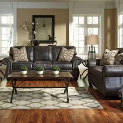 Ashley Breville Charcoal Living Room Set