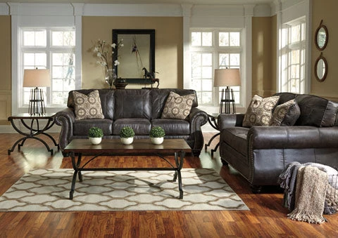 Ashley Breville Charcoal Living Room Set 1 Ashley Breville Charcoal Living Room Set