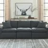 Ashley Living Room Savesto Charcoal 3-Piece Sectional