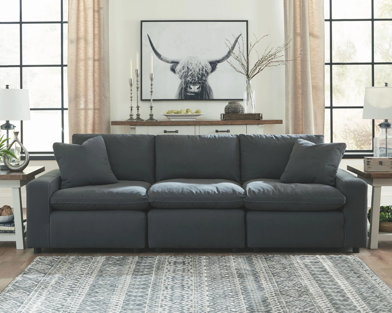 Ashley Living Room Savesto Charcoal 3-Piece Sectional 1 Ashley Living Room Savesto Charcoal 3-Piece Sectional