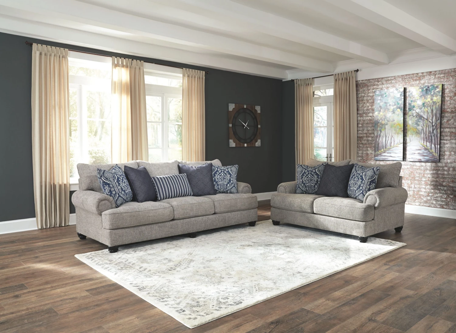 Ashley Living Room Morren Dusk Sofa & Loveseat 1 Ashley Living Room Morren Dusk Sofa & Loveseat