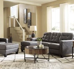 Ashley Sofa Sets Venaldi Gunmetal Sofa Chaise And Chair