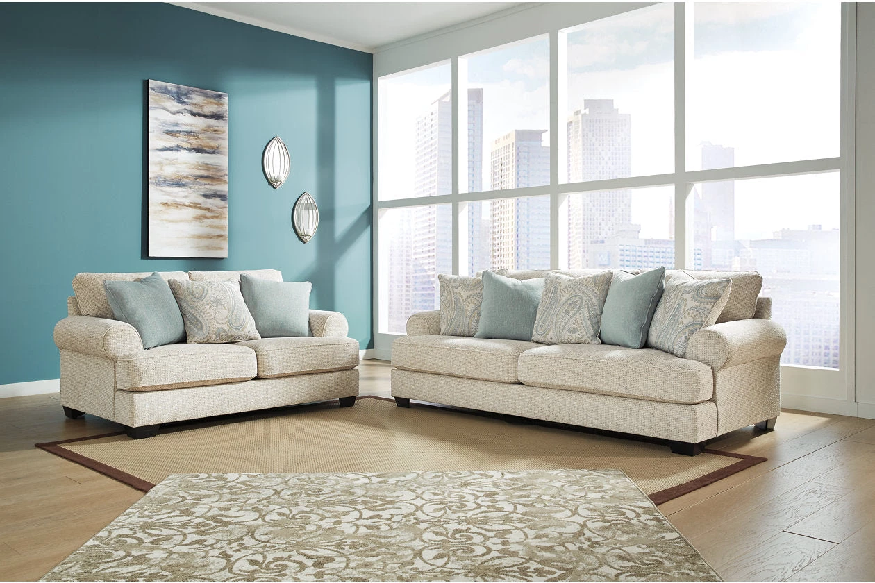 Ashley Monaghan Sandstone Sofa & Loveseat Living Room 1 Ashley Monaghan Sandstone Sofa & Loveseat Living Room