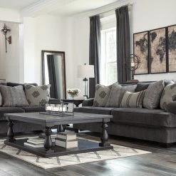 Ashley Corvara Ink Sofa Loveseat & Chair Living Room
