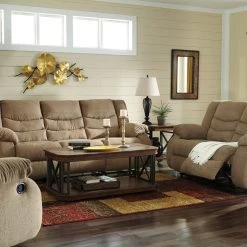 Ashley Living Room Tulen Mocha Reclining Sofa Loveseat & Chair