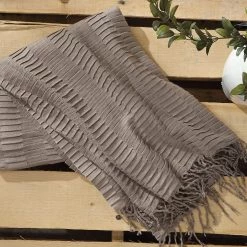 Ashley Mendez Taupe Throw Accents