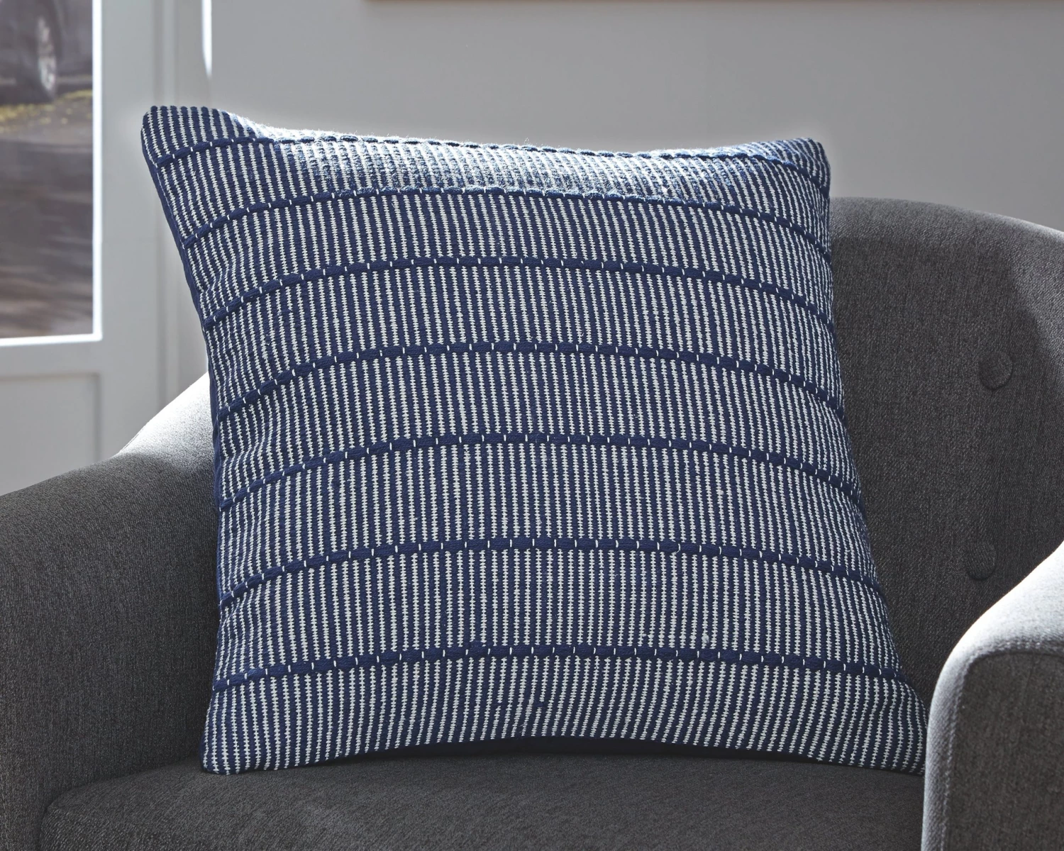Ashley Rabia Navy Pillow Living Room 1 Ashley Rabia Navy Pillow Living Room