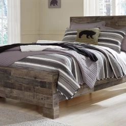 Ashley Derekson Full Panel Bed - Multi - Gray