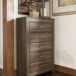 Ashley Bedroom Juararo Dark Brown Five Drawer Chest