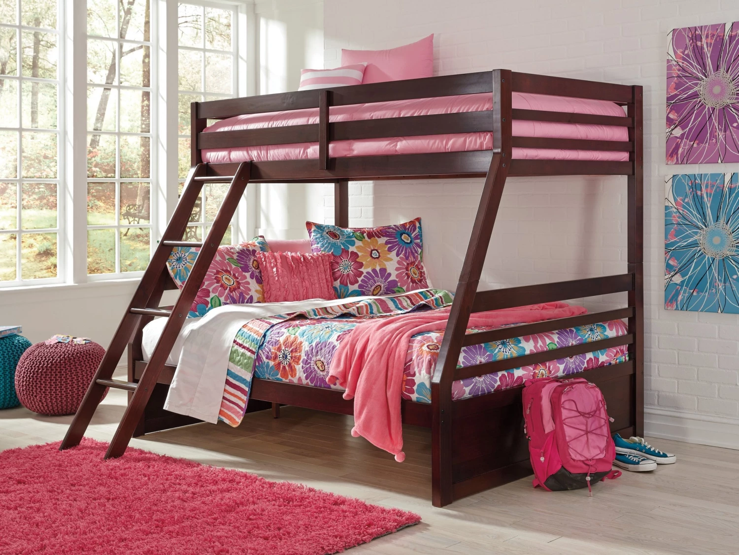 Ashley Halanton Twin/Full Bunk Bed 1 Ashley Halanton Twin/Full Bunk Bed