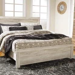 Ashley Beds Bellaby Queen Panel Bed - Whitewash