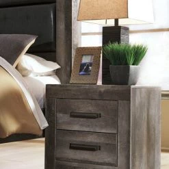 Ashley Wynnlow Gray Nightstand Bedroom