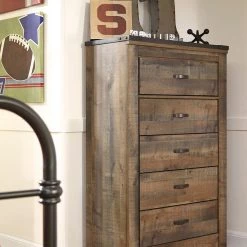 Ashley Bedroom Trinell Brown Five Drawer Chest