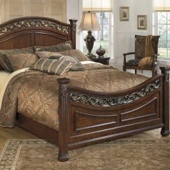 Ashley Leahlyn King Panel Bed Beds