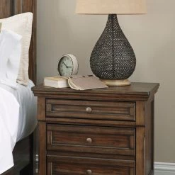 Ashley Flynnter Queen Panel Bed With Dresser Mirror And Nightstand Bedroom