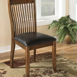 Ashley Stuman Medium Brown Dining Upholstered Side Chair Dining Room