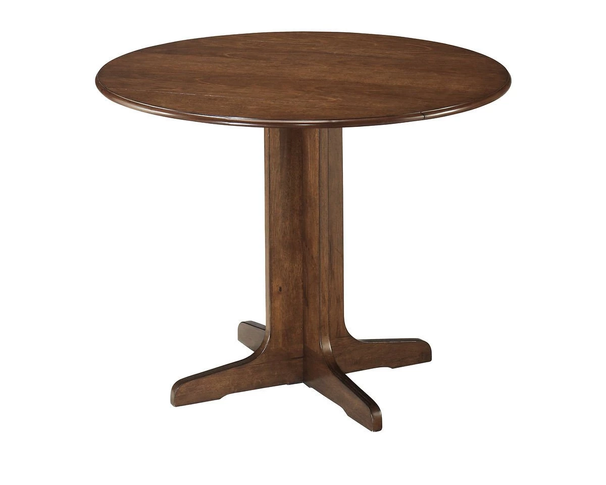Ashley Stuman Medium Brown Round Drop Leaf Table Dining Room 1 Ashley Stuman Medium Brown Round Drop Leaf Table Dining Room