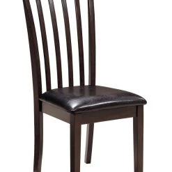 Ashley Hammis Dark Brown Upholstered Side Chair Dining Room