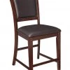 Ashley Collenburg Dark Brown Upholstered Barstool Dining Room