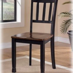 Ashley Owingsville Black/Brown Dining Room Side Chair