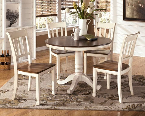 Ashley Dining Room Whitesburg Table & 4 Side Chairs 1 Ashley Dining Room Whitesburg Table & 4 Side Chairs