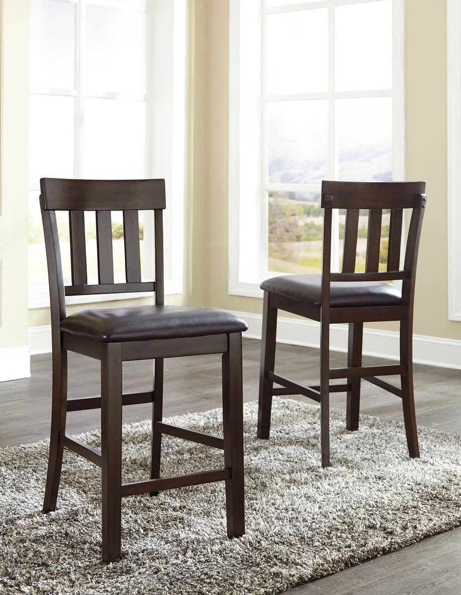 Ashley Dining Room Haddigan Dark Brown Upholstered Barstool 1 Ashley Dining Room Haddigan Dark Brown Upholstered Barstool