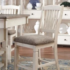Ashley Bolanburg Antique White Barstool