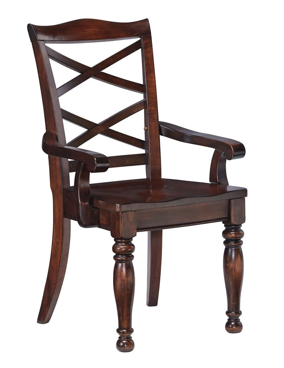 Ashley Porter Rustic Brown Dining Room Arm Chair 1 Ashley Porter Rustic Brown Dining Room Arm Chair