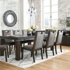 Ashley Dining Room Hyndell Table & 6 Side Chairs