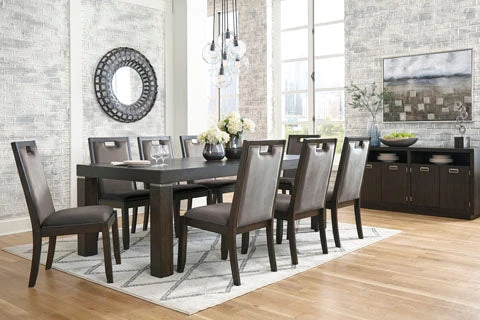 Ashley Dining Room Hyndell Table & 6 Side Chairs 1 Ashley Dining Room Hyndell Table & 6 Side Chairs